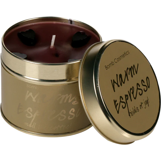 Warm Espresso Tinned Candle