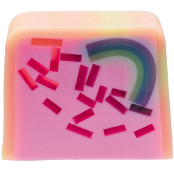 Rainbow Island Soap Slice